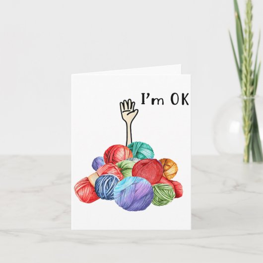 Crochet and Knitting im Ok Karte (Vorderseite)