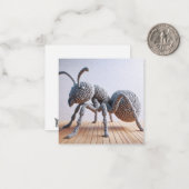 Crochet Ant Grußkarte Mitteilungskarte (Vorderseite/Rückseite Beispiel)