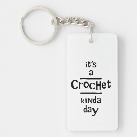Crochet Art Tag Schlüsselanhänger (Vorderseite)