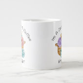 Crochet Art von Personalisierten Riesenkaffee-Tass Jumbo-Tasse (Vorderseite)