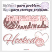 Crochet Autoaufkleber Aufkleber (Blatt)