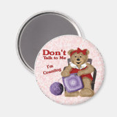 Crochet Bear Magnet (Vorderseite/Rückseite)
