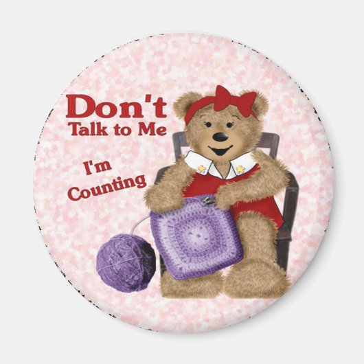 Crochet Bear Magnet (Vorne)