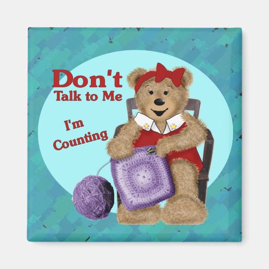 Crochet Bear Magnet (Vorne)