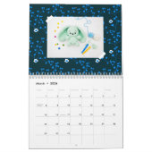 Crochet Bunny Calendar 2026 - Handmade Family Art Kalender (Mär 2026)