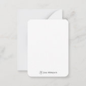 Crochet Bunny in the Making – Gentle Craft Mood Mitteilungskarte (Rückseite)