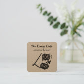 Crochet Business oder Calling Card Telefonnummerkarte (Stehend Vorderseite)