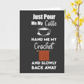 Crochet Cards Garn Hobby Knitter Karte (Gelbe Blume)