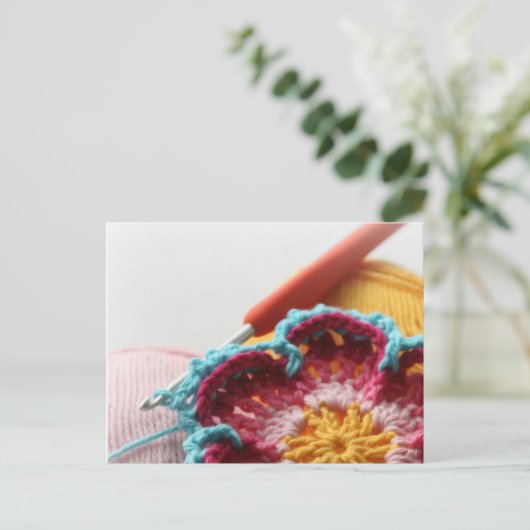 Crochet Cards Postkarte (Stehend Vorderseite)