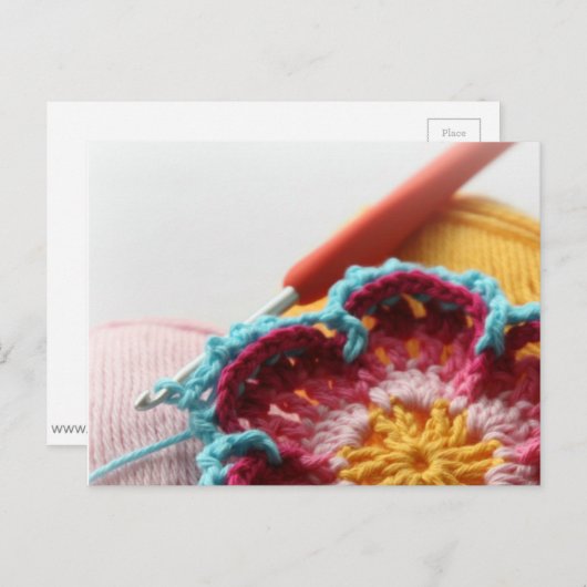 Crochet Cards Postkarte (Vorne/Hinten)