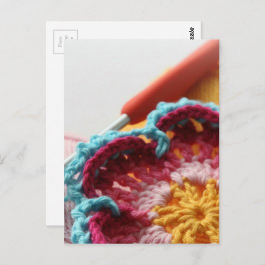 Crochet Cards Postkarte (Vorne/Hinten)