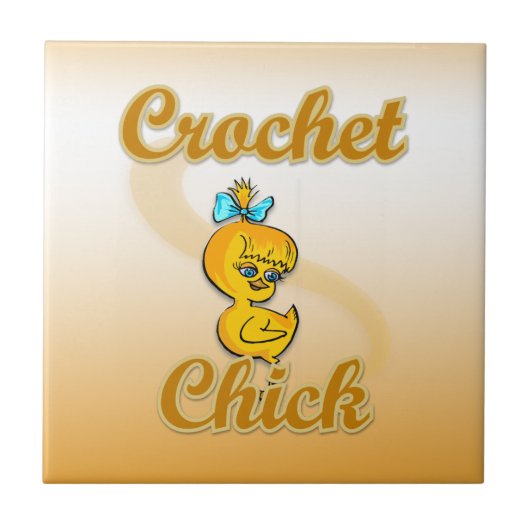 Crochet Chick Fliese (Vorderseite)
