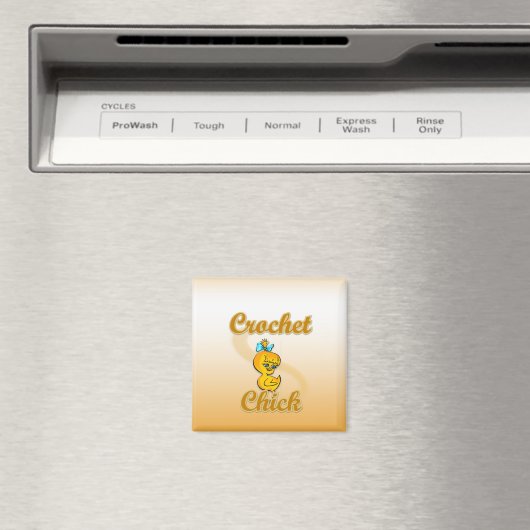 Crochet Chick Magnet (In Situ (Geschirrspüler))