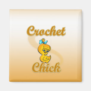 Crochet Chick Magnet