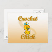 Crochet Chick Postkarte (Vorne/Hinten)