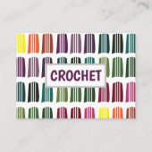 Crochet Colorful Knittergarn Muster Crochet Visitenkarte (Vorderseite)