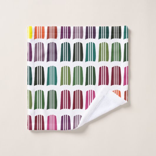 Crochet Colorful Strickgarn Badhandtuch Set (Waschlappen)