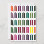 Crochet Colorful Strickgarn Crochet Party Einladung (Rückseite)