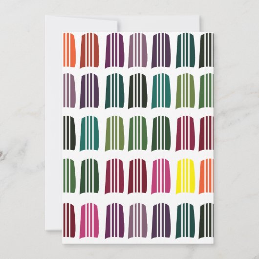 Crochet Colorful Strickgarn Crochet Party Einladung (Rückseite)