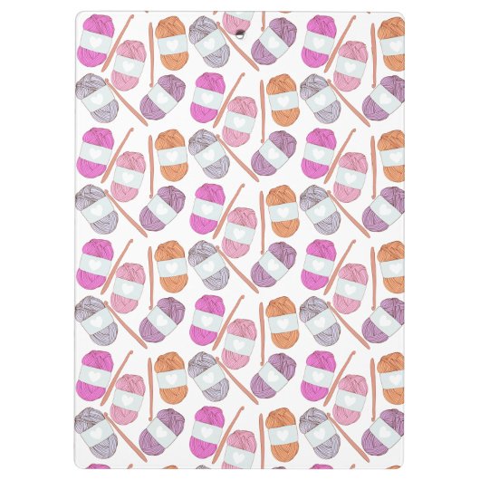 Crochet Craft Yarn Klemmbrett (Rückseite)