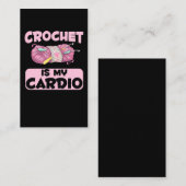 Crochet Crafting Mother Tante Yarn Spaß Visitenkarte (Vorne/Hinten)