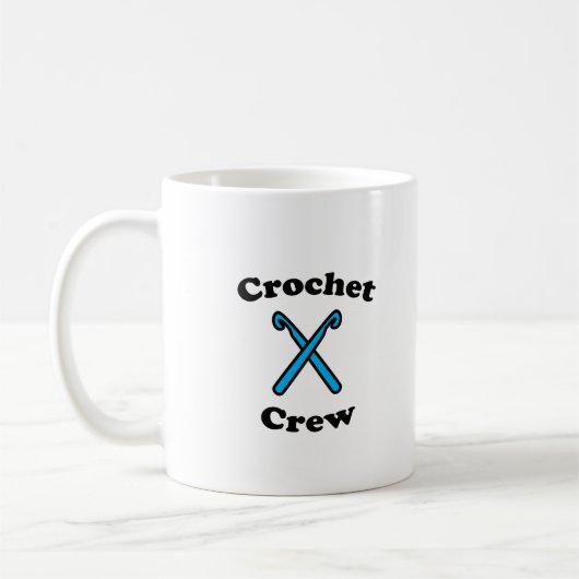 Crochet Crew Funny Blue Hooks Kaffeetasse (Links)