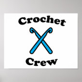 Crochet Crew Hook Funny Poster (Vorne)