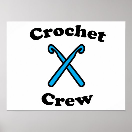 Crochet Crew Hook Funny Poster (Vorne)