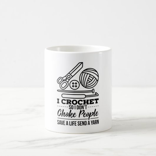 Crochet Crocheter Yarn Kaffeetasse (Mittel)