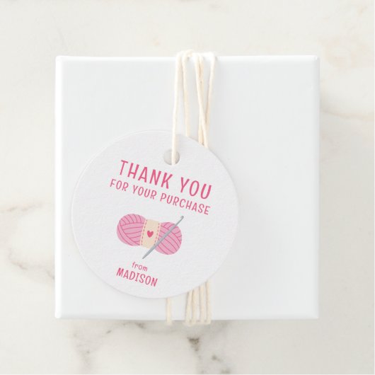 Crochet Crocheting dankt Ihnen für Ihren Einkauf Geschenkanhänger (Beispiel)