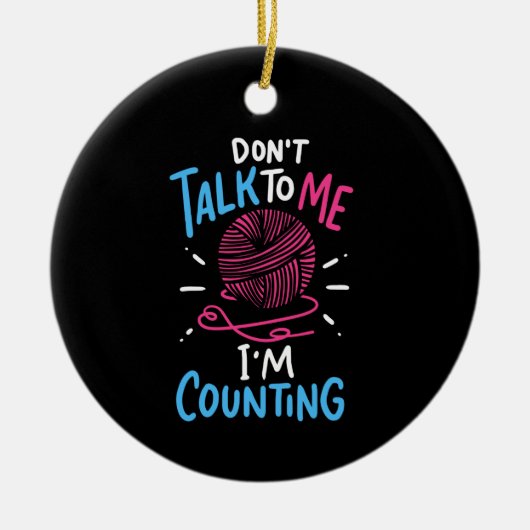 Crochet Crocheting Keramik Ornament (Vorne)