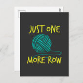 Crochet Crocheting Knitting Postkarte (Vorne/Hinten)