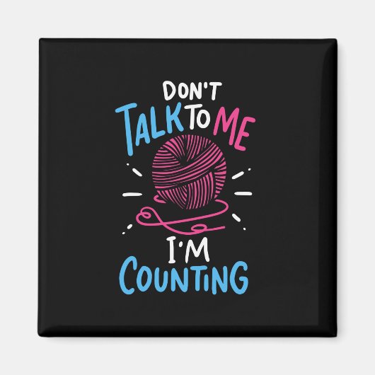 Crochet Crocheting Magnet (Vorne)