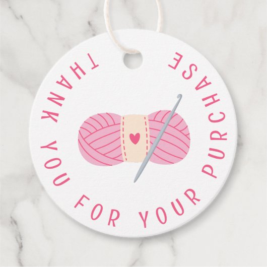 Crochet Crocheting Vielen Dank für Ihr maßgeschnei Geschenkanhänger (Vorderseite)