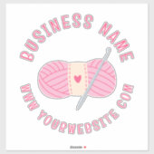 Crochet Crocheting Website benutzerdefinierter Fir Aufkleber (Blatt)