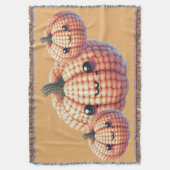 Crochet Cute Pumpkin Decke (Vorderseite Vertikal)