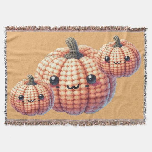 Crochet Cute Pumpkin Decke (Vorderseite)