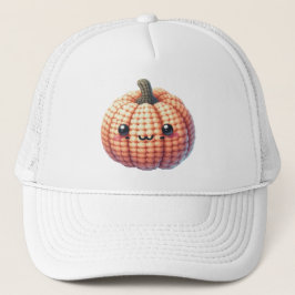 Crochet Cute Pumpkin Truckerkappe