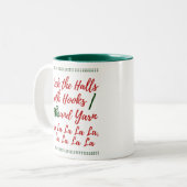 Crochet ・ Decke die Hallen, Haken und Garnelen Zweifarbige Tasse (Vorderseite Links)