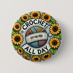 Crochet den ganzen Tag Button