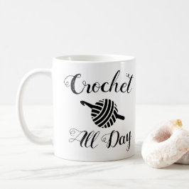 Crochet den ganzen Tag ・ Garnballen & Hakenkunst Kaffeetasse