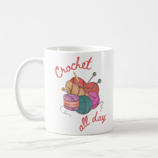 Crochet den ganzen Tag Kaffeetasse (Links)