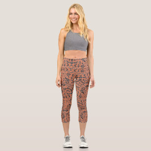 Crochet Embroidery Creation 2 Capri Leggings