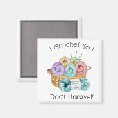 Crochet Funny Personalisiert Magnet (Vorderseite/Rückseite)
