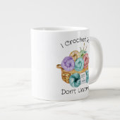 Crochet Funny Personalisierter Riesenkaffee Tasse (Vorderseite Rechts)