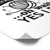 Crochet Funny Quotes for Oma, Mother, Art Liebe Poster (Ecke)