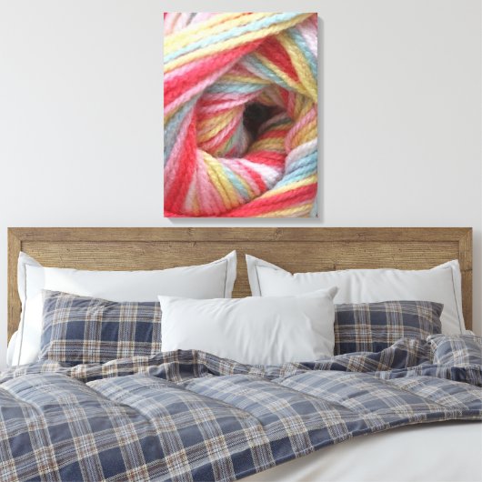 Crochet Ganztagsgarn Leinwanddruck (Insitu (Schlafzimmer))