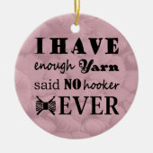 Crochet - Garnbaukunst Keramik Ornament (Vorne)