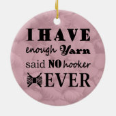 Crochet - Garnbaukunst Keramik Ornament (Hinten)