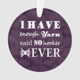 Crochet - Garnholzhandwerk, dunkel Ornament